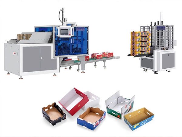Fruit box folding machine